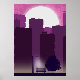 Morgens in Stadtplakaten Poster