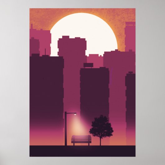 Morgens in Stadtplakaten Poster (Vorne)