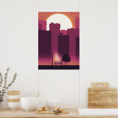 Morgens in Stadtplakaten Poster (Küche)