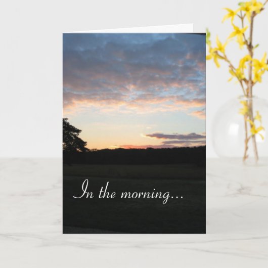 Morgens… Karte (Gelbe Blume)