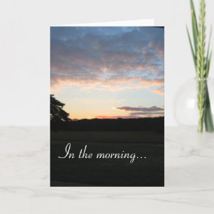 Morgens… Karte