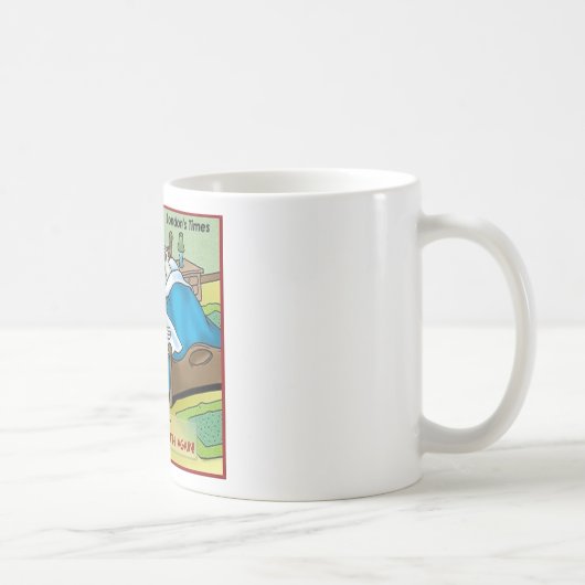 Morgens Knoblauch Atem Funny Offbeat Cartoon Gesch Kaffeetasse (Rechts)