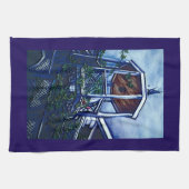 Morgens Licht, Hafen Insel Geschirrtuch (Horizontal)