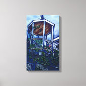 Morgens Licht, Hafen Insel Leinwanddruck (Vorderseite)