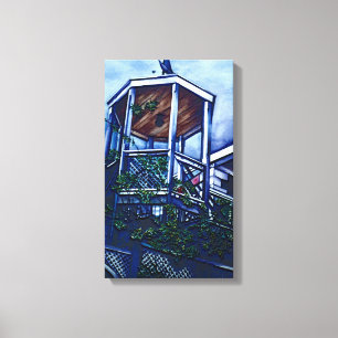 Morgens Licht, Hafen Insel Leinwanddruck