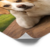 "Morgens mache ich Waffeln!" Poster (Ecke)