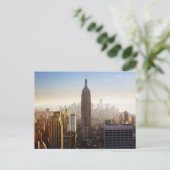 Morgens Manhattan-Skyline Postkarte (Stehend Vorderseite)
