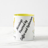 Morgens mit Kaffee und Optimismus Tasse (Zentrum)