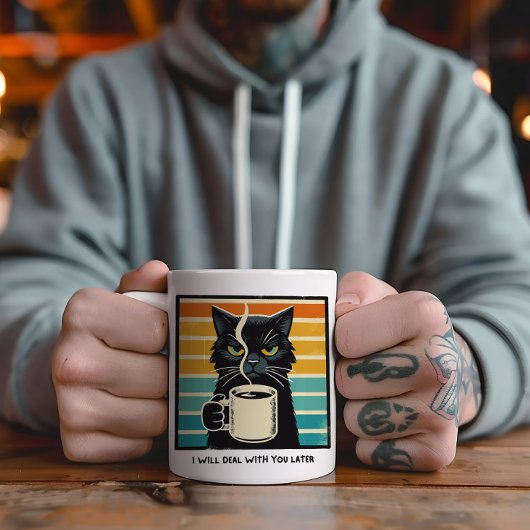 Morgens Mood Cat Kaffee Jumbo-Tasse