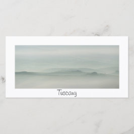 Morgens Pastell in neblig Toskana