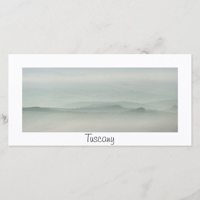 Morgens Pastell in neblig Toskana (Vorderseite)
