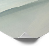 Morgens Pastell in neblig Toskana Poster (Ecke)