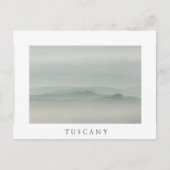 Morgens Pastell in neblig Toskana Postkarte (Vorderseite)