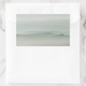 Morgens Pastell in neblig Toskana Rechteckiger Aufkleber (Tasche)