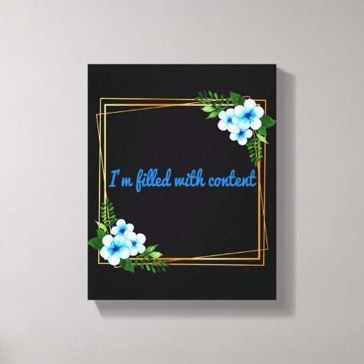 Morgens positive Befürchtungen Leinwanddruck (Vorderseite)