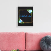 Morgens positive Befürchtungen Leinwanddruck (Insitu (Wohnzimmer))