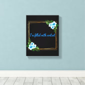 Morgens positive Befürchtungen Leinwanddruck (Insitu (Holzboden))