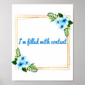 Morgens positive Befürchtungen Poster (Vorne)