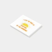 Morgens riecht der Luftverkehr Post-it Klebezettel (angewinkelt)