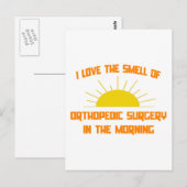 Morgens riecht nach orthopädischer Operation Postkarte (Vorne/Hinten)
