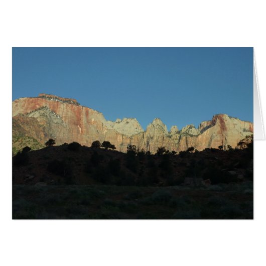 Morgens Rote Felsen im Zion Nationalpark (Vorderseite (Horizontal))