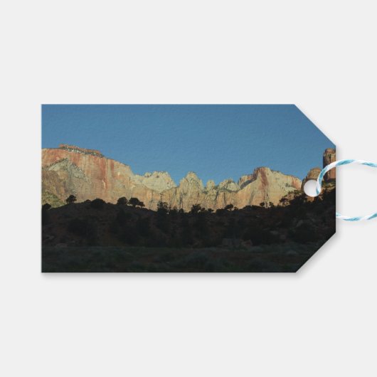 Morgens Rote Felsen im Zion Nationalpark Geschenkanhänger (Vorderseite (Horizontal))