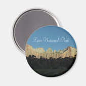 Morgens Rote Felsen im Zion Nationalpark Magnet (Vorderseite/Rückseite)