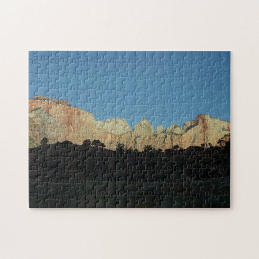 Morgens Rote Felsen im Zion Nationalpark Puzzle (Horizontal)