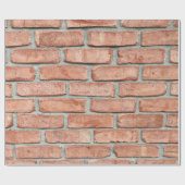 Morgens rote Ziegelmauer Geschenkpapier (Flach)