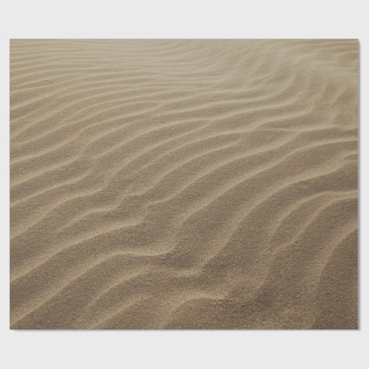 Morgens Sanddünen Geschenkpapier (Flach)