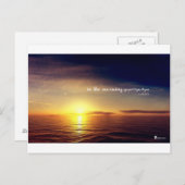 Morgens sehnt sich mein Soul nach dir Postkarte (Vorne/Hinten)