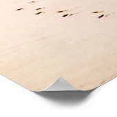 Morgens sind die Leute am Strand Poster (Ecke)