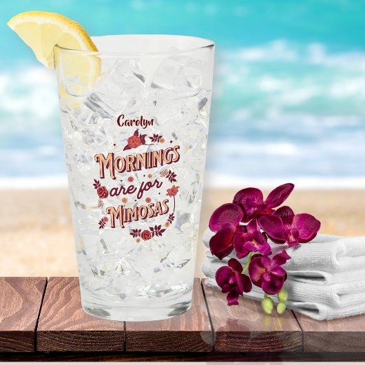 Morgens sind für Mimosas Glass Glas