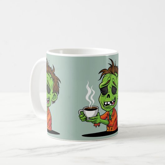 Morgens sind für Zombies Kaffeetasse (Vorderseite Links)