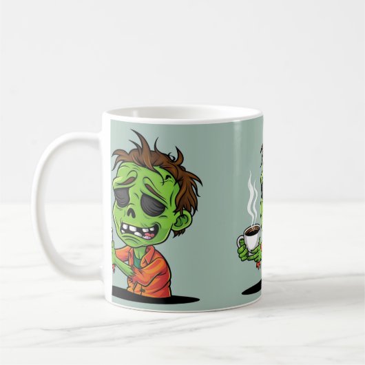 Morgens sind für Zombies Kaffeetasse (Links)