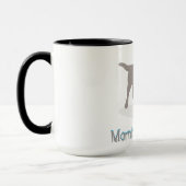 "Morgens sind Ruff!" mit Hundebahn Tasse (Links)