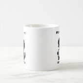 Morgens sind Ruff ohne Kaffee Haustier Hund & Kaff Kaffeetasse (Mittel)