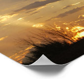Morgens Sonnenaufgang in den Großgabeln, North Dak Poster (Ecke)