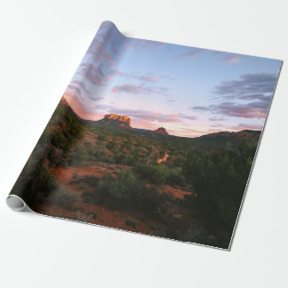 Morgens Sonnenaufgang Sedona Arizona Wüste Geschenkpapier