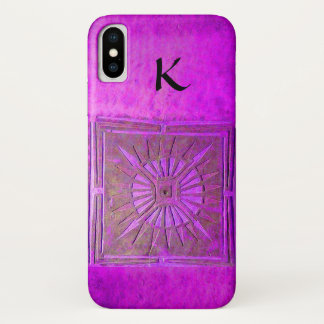 MORGENS STAR-Keil Lila, schwarz, Monogramm Case-Mate iPhone Hülle