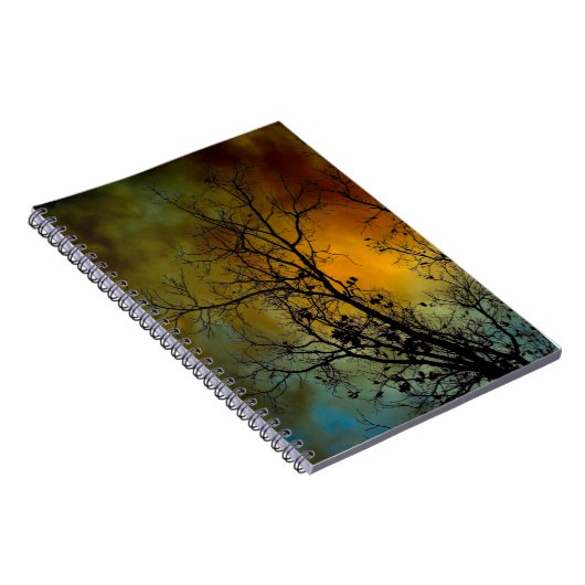 Morgens stürmisch mit Baumheft Notizblock (Rechte Seite)