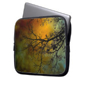 Morgens stürmisch mit Baumklappenärmel Laptopschutzhülle (Vorderseite Links)
