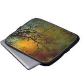 Morgens stürmisch mit Baumklappenärmel Laptopschutzhülle (Vorne Knopf)
