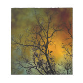 Morgens stürmisch mit einem Baumnotizblock Notizblock (Vorderseite)