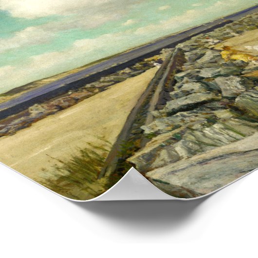 Morgens um Frühstück | William Merritt Chase Poster (Ecke)