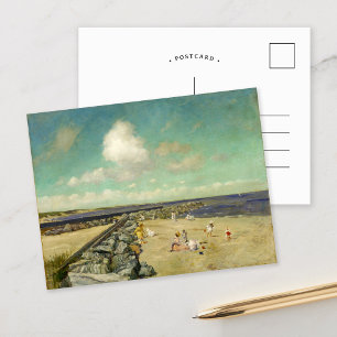 Morgens um Frühstück   William Merritt Chase Postkarte