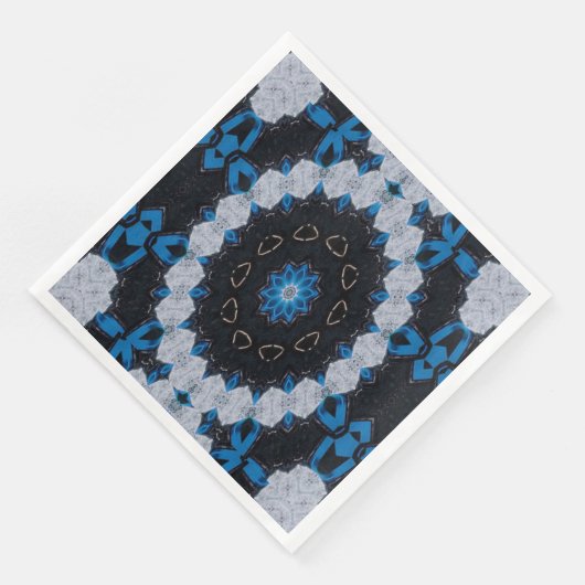 Morgens und nachts blau serviette (Ecke)