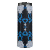 Morgens und nachts blau thermosbecher (Rückseite)