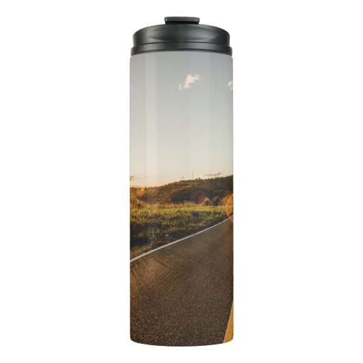 morgens unterwegs thermosbecher (Vorderseite)