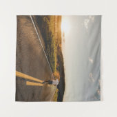 morgens unterwegs wandteppich (Vorderseite (Horizontal))
